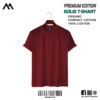Mens Premium Solid T-Shirt – Maroon